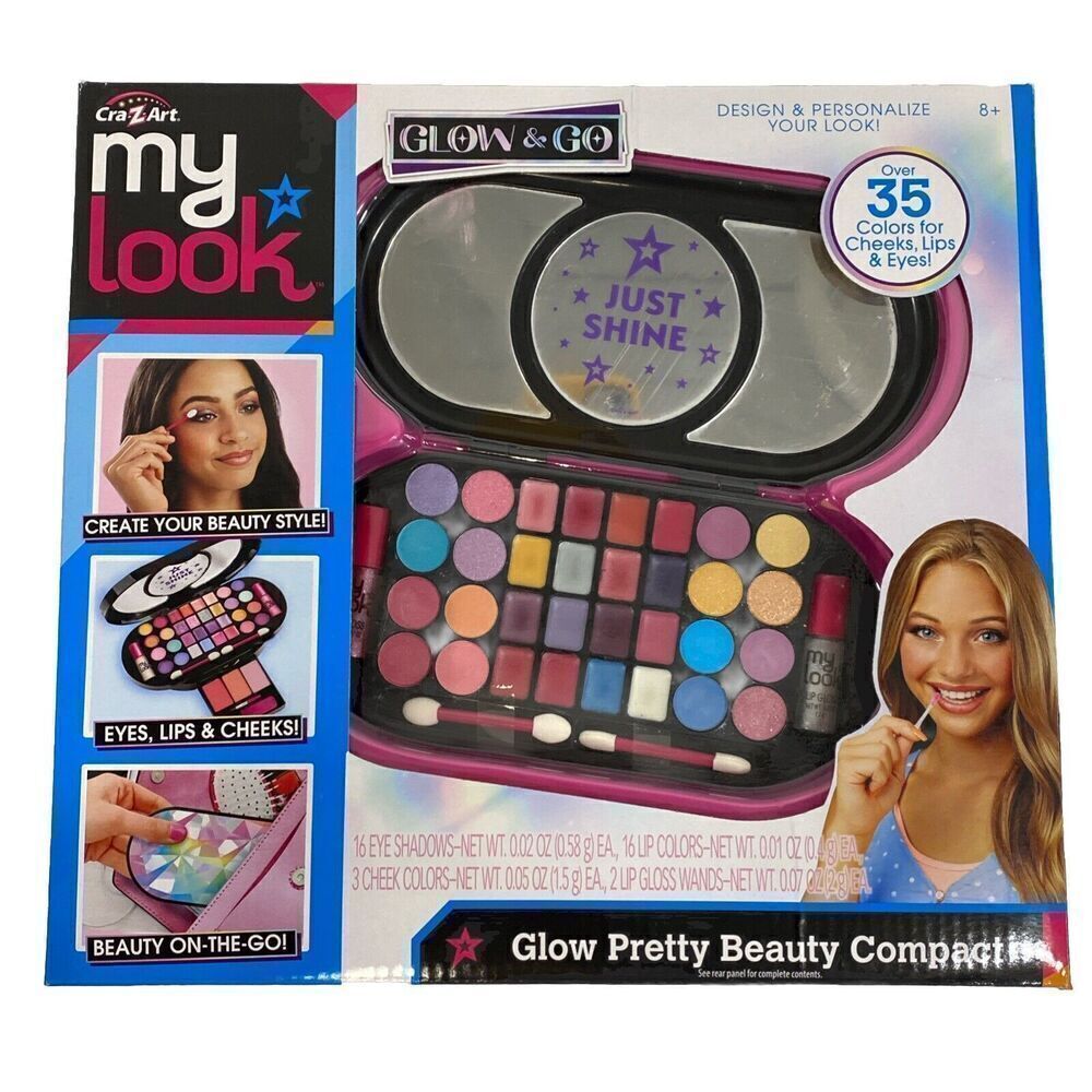 Cra Z Art‎ My Look Glow Pretty Beauty Compact Over 35 Colors Makeup For Girls